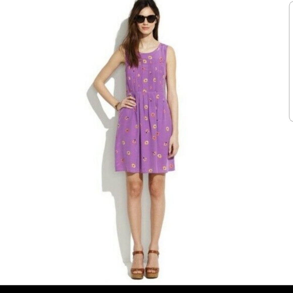 Madewell size 2 Purple Floral Dress